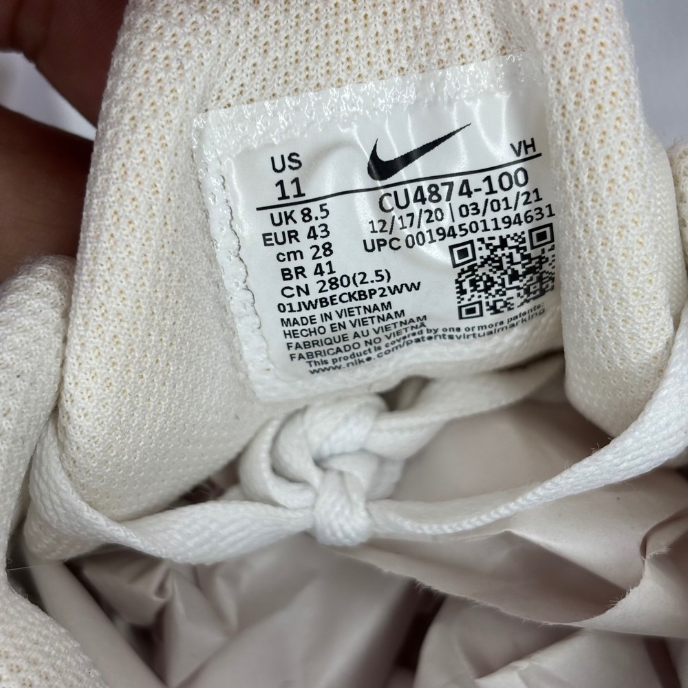 Nike RYZ 365 II Summit White Sail Suede Mesh Sneakers CU4874-100 Mens 11 - Picture 6 of 7
